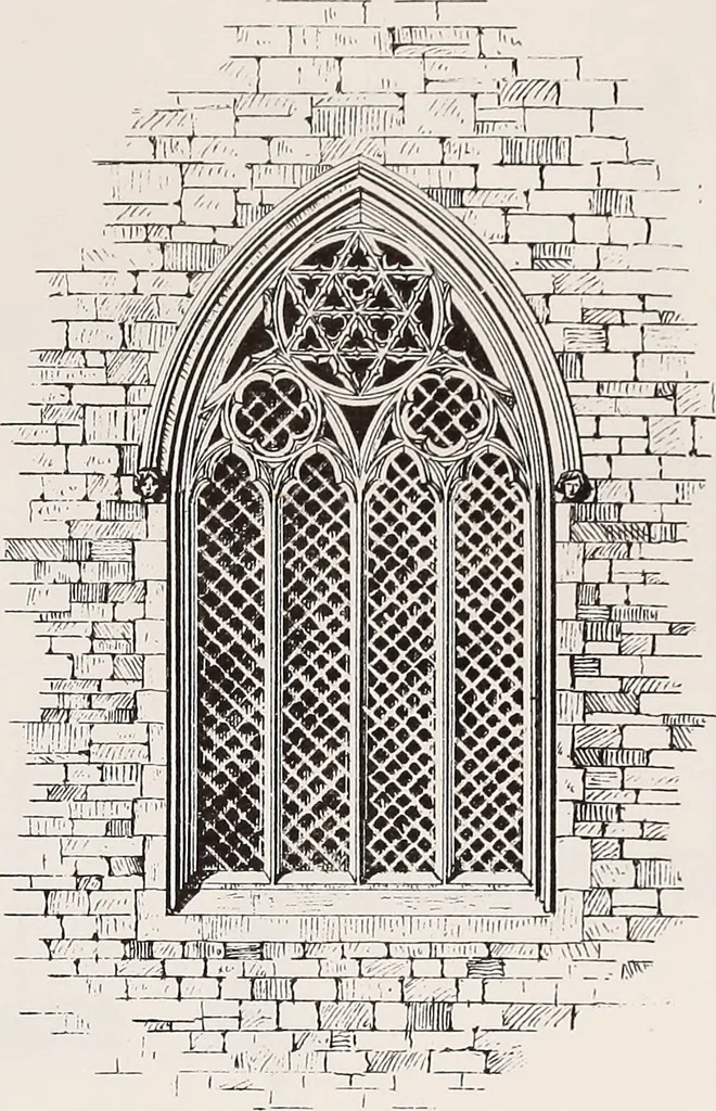 An illustration from Church architecture. Illustrated with thirty-five lithographic plates, from original designs, 1871, leaf 40