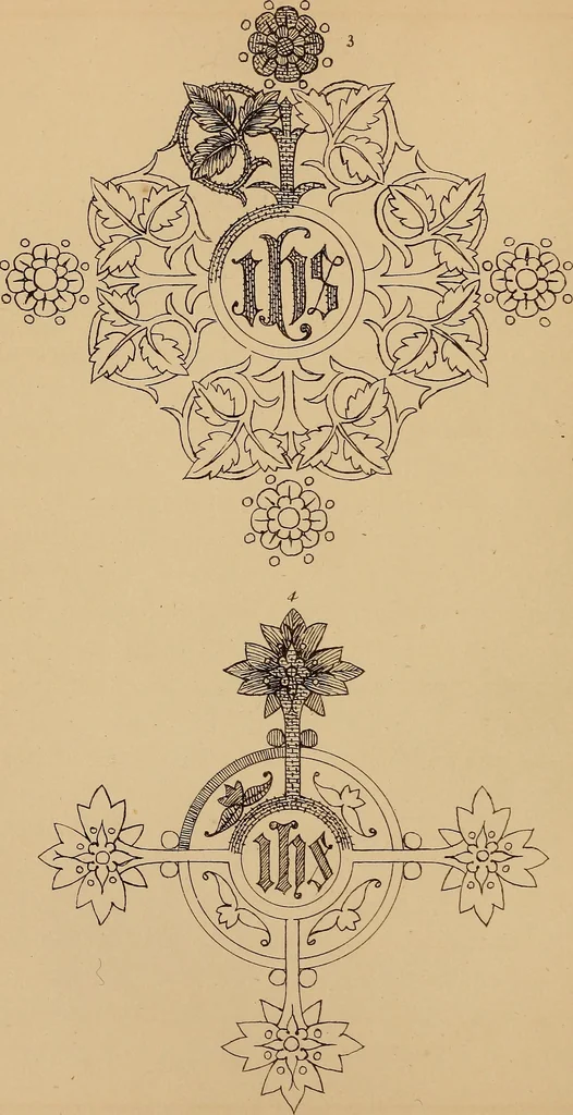 An illustration from Church embroidery, ancient and modern, 1867, leaf 101
