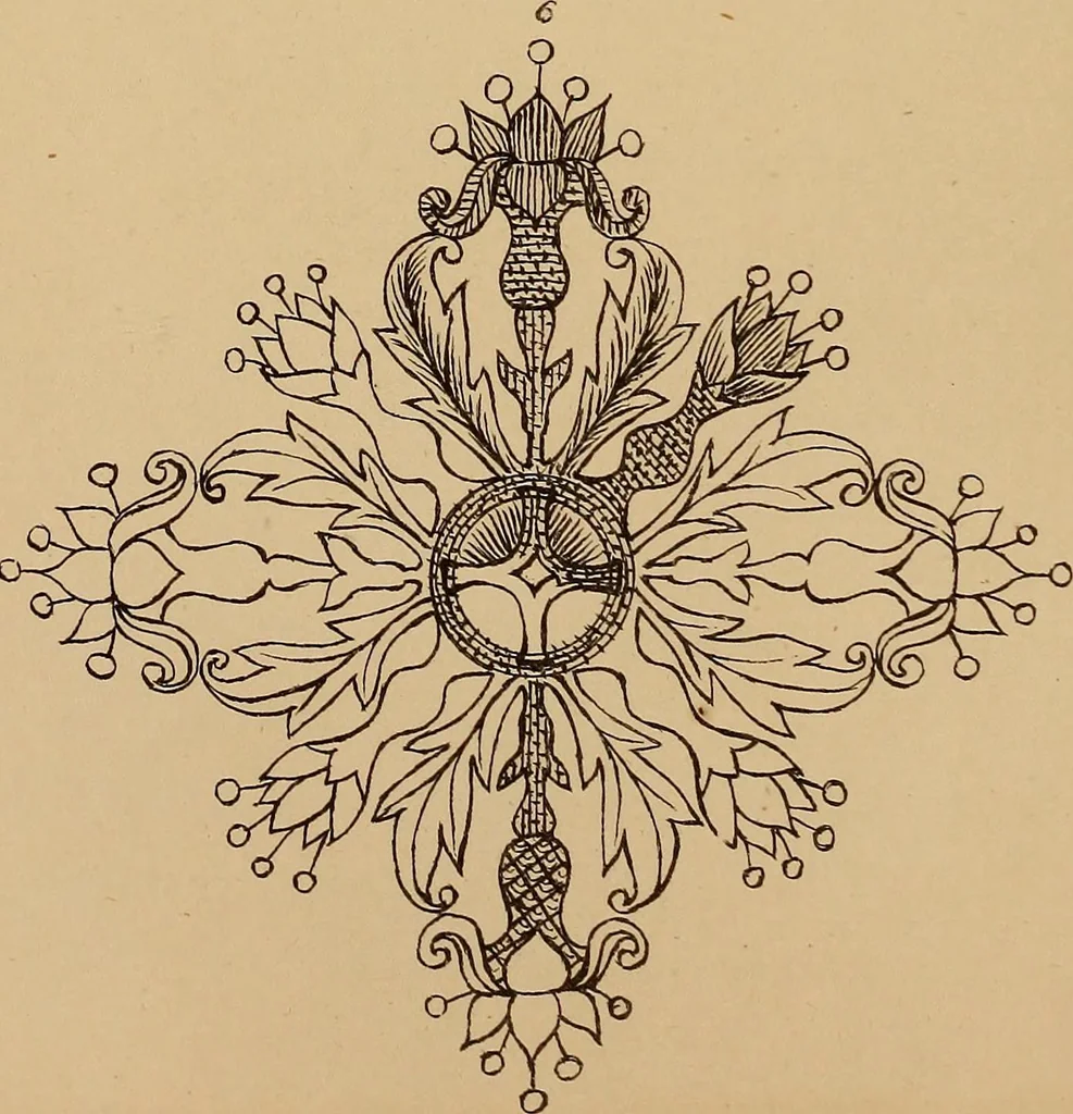 An illustration from Church embroidery, ancient and modern, 1867, leaf 105