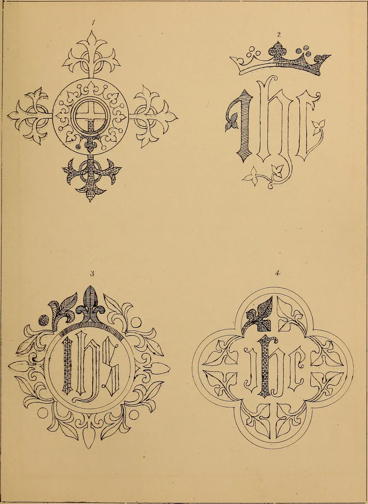 An illustration from Church embroidery, ancient and modern, 1867, leaf 112