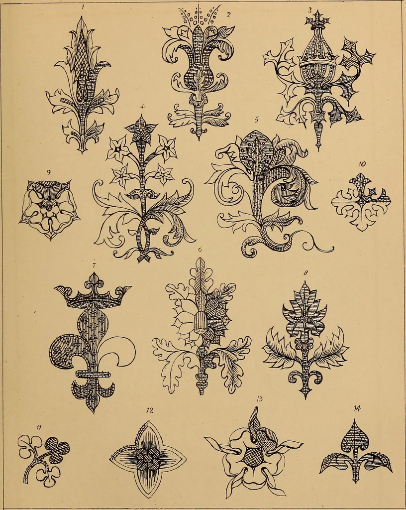 An illustration from Church embroidery, ancient and modern, 1867, leaf 116