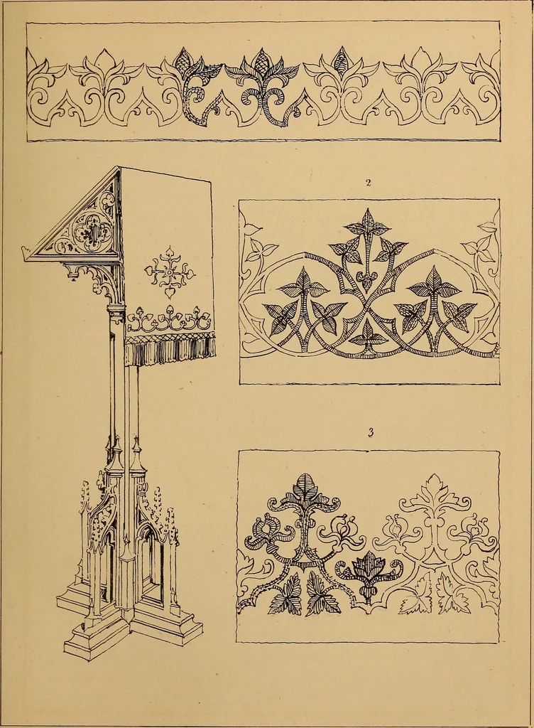 An illustration from Church embroidery, ancient and modern, 1867, leaf 126