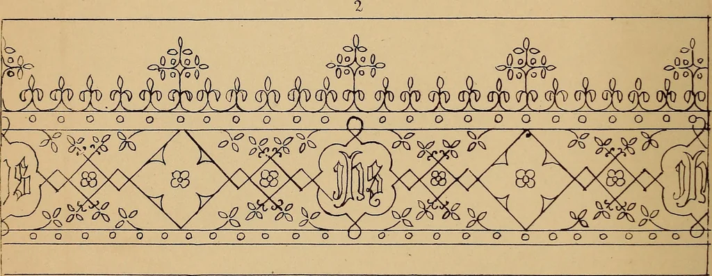 An illustration from Church embroidery, ancient and modern, 1867, leaf 153