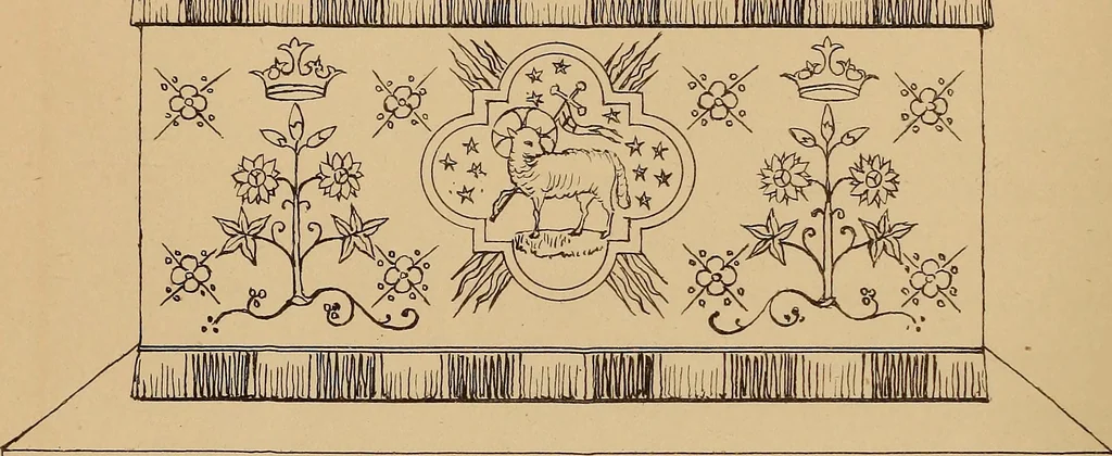An illustration from Church embroidery, ancient and modern, 1867, leaf 55