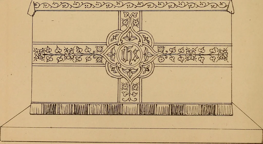 An illustration from Church embroidery, ancient and modern, 1867, leaf 55