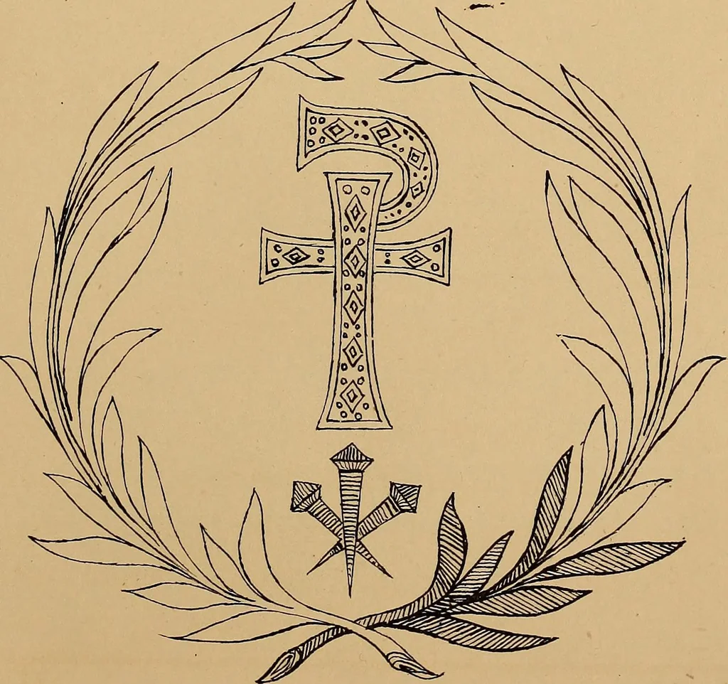 An illustration from Church embroidery, ancient and modern, 1867, leaf 96