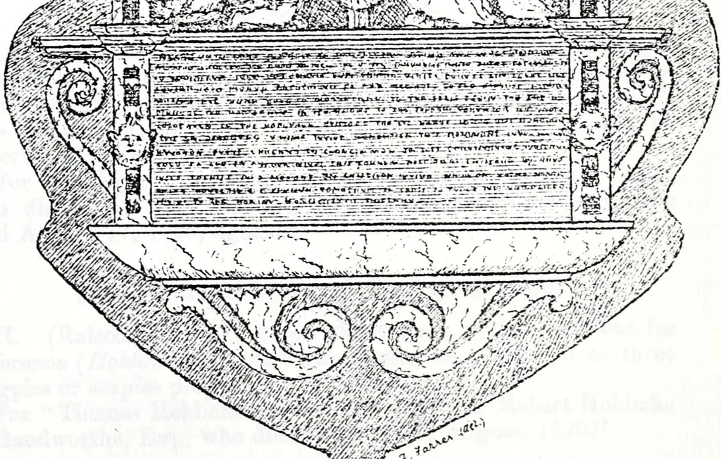 An illustration from The church heraldry of Norfolk : a description of all coats of arms on brasses, monuments, slabs, hatchments, &c., now to be found in the county, illustrated, with references to Blomefield's History of Norfolk and Burke's Armory, together with notes from the inscriptions attached, 1887, leaf 534