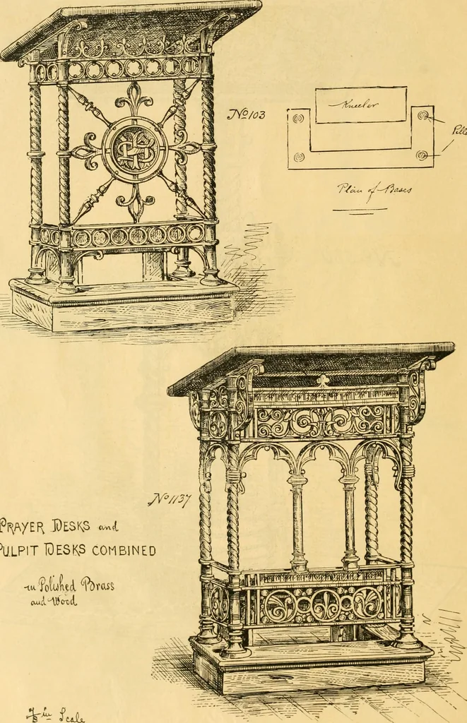 An illustration from Church metal work., 1887, leaf 21