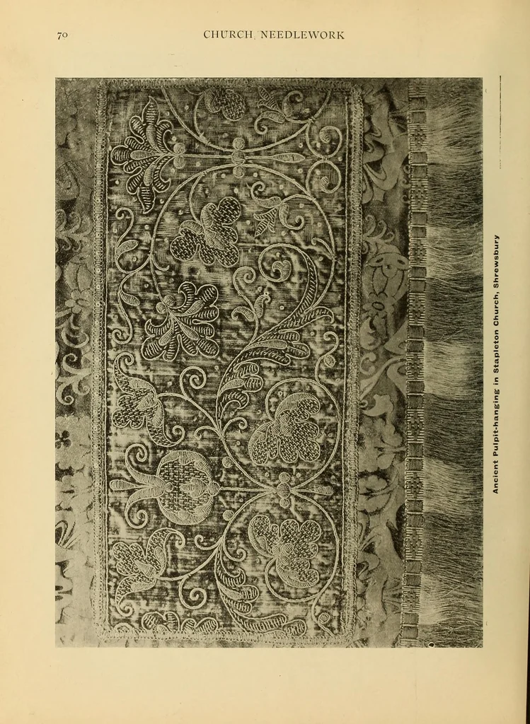 An illustration from Church needlework; a manual of practical instruction, 1907, leaf 84