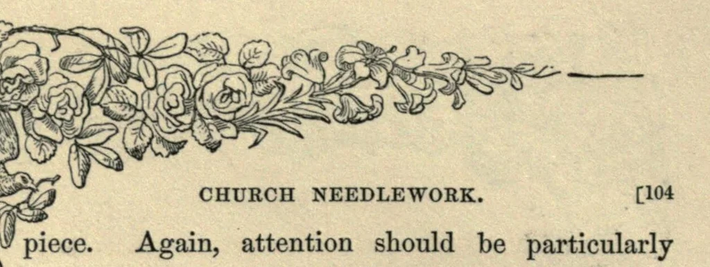 An illustration from Church needlework : with practical remarks on its arrangement and preparation, 1844, leaf 124