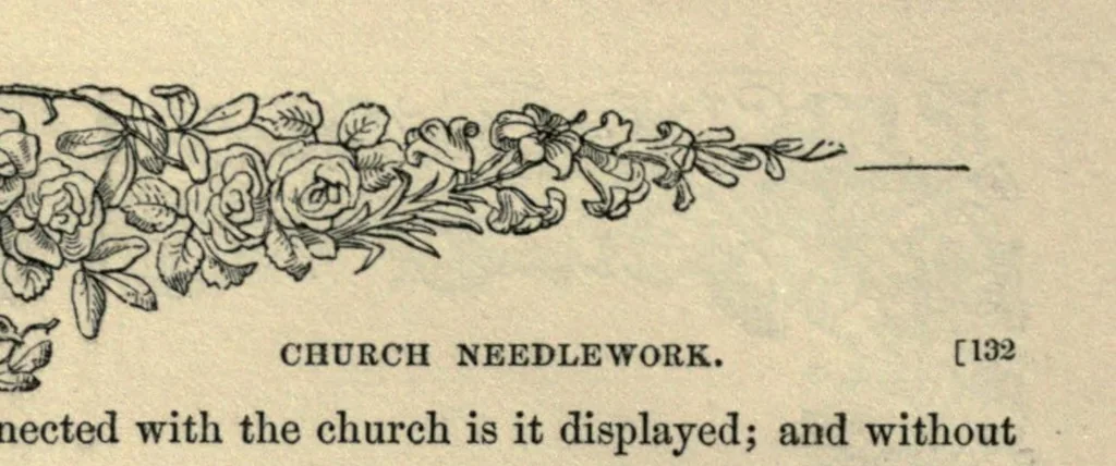 An illustration from Church needlework : with practical remarks on its arrangement and preparation, 1844, leaf 152