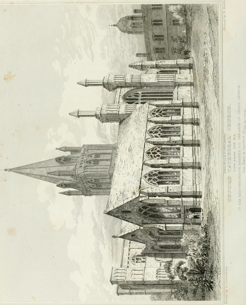 An illustration from The history and antiquities of the cathedral church of Oxford : illustrated by a series of engravings, of views, plans, elevations, sections, and details of that edifice, with biographical anecdotes of the bishops and of other eminent persons connected with the church, 1821, leaf 31