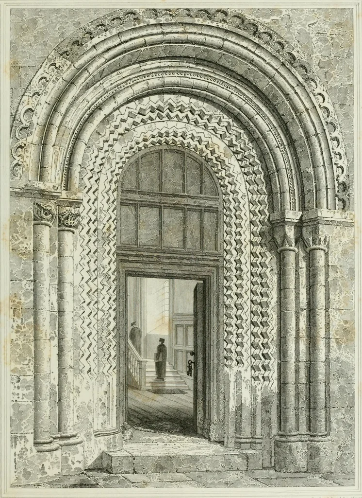 An illustration from The history and antiquities of the cathedral church of Oxford : illustrated by a series of engravings, of views, plans, elevations, sections, and details of that edifice, with biographical anecdotes of the bishops and of other eminent persons connected with the church, 1821, leaf 32