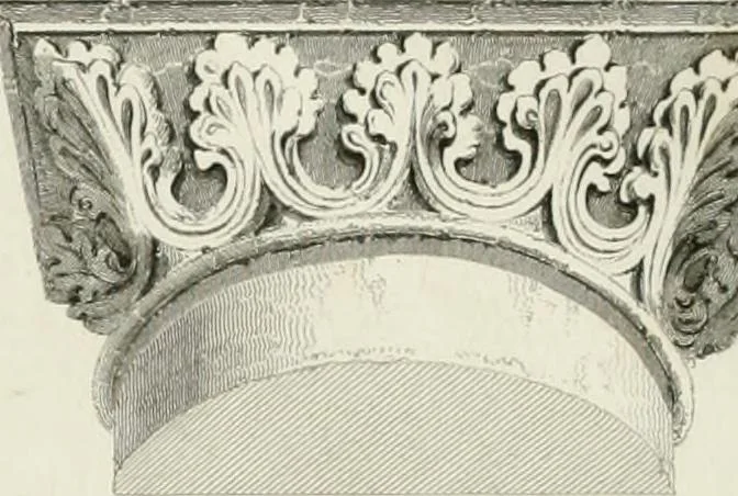 An illustration from The history and antiquities of the cathedral church of Oxford : illustrated by a series of engravings, of views, plans, elevations, sections, and details of that edifice, with biographical anecdotes of the bishops and of other eminent persons connected with the church, 1821, leaf 35