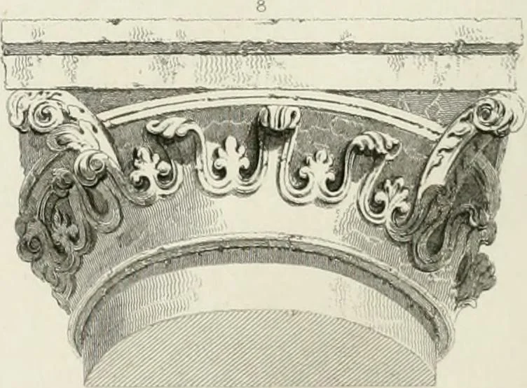 An illustration from The history and antiquities of the cathedral church of Oxford : illustrated by a series of engravings, of views, plans, elevations, sections, and details of that edifice, with biographical anecdotes of the bishops and of other eminent persons connected with the church, 1821, leaf 35