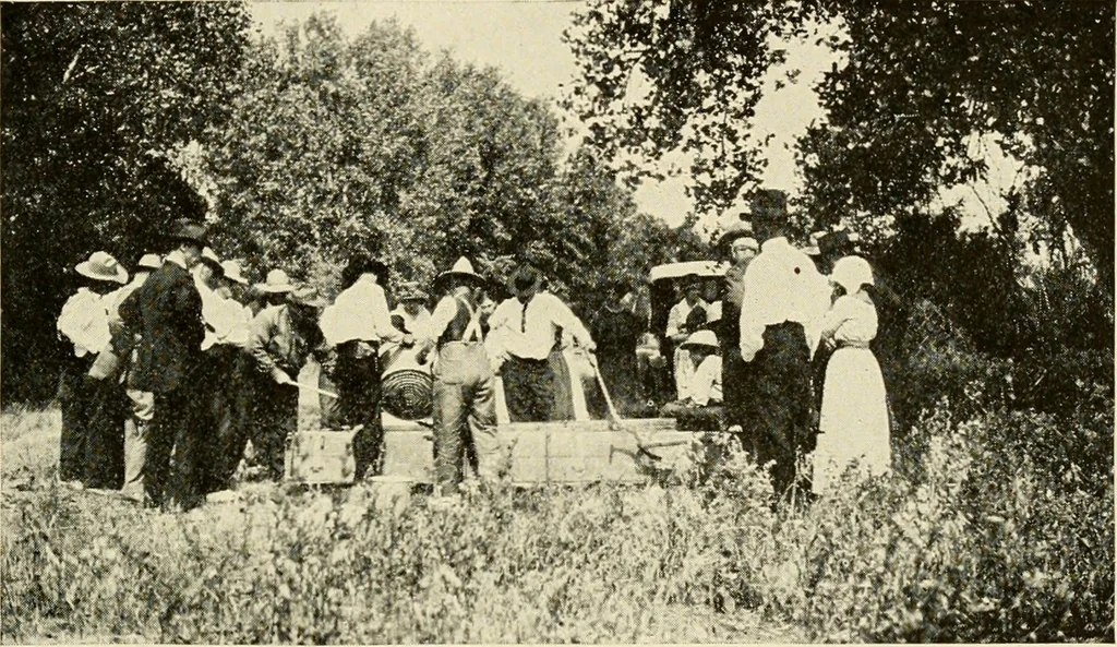 An illustration from The church on the changing frontier; a study of the homesteader and his church, 1922, leaf 44
