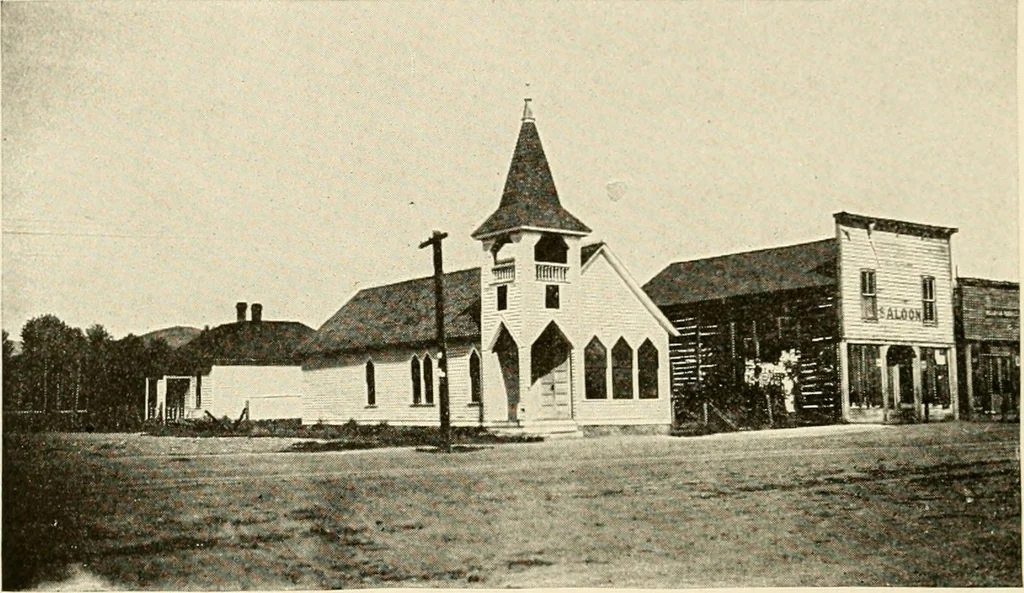 An illustration from The church on the changing frontier; a study of the homesteader and his church, 1922, leaf 61