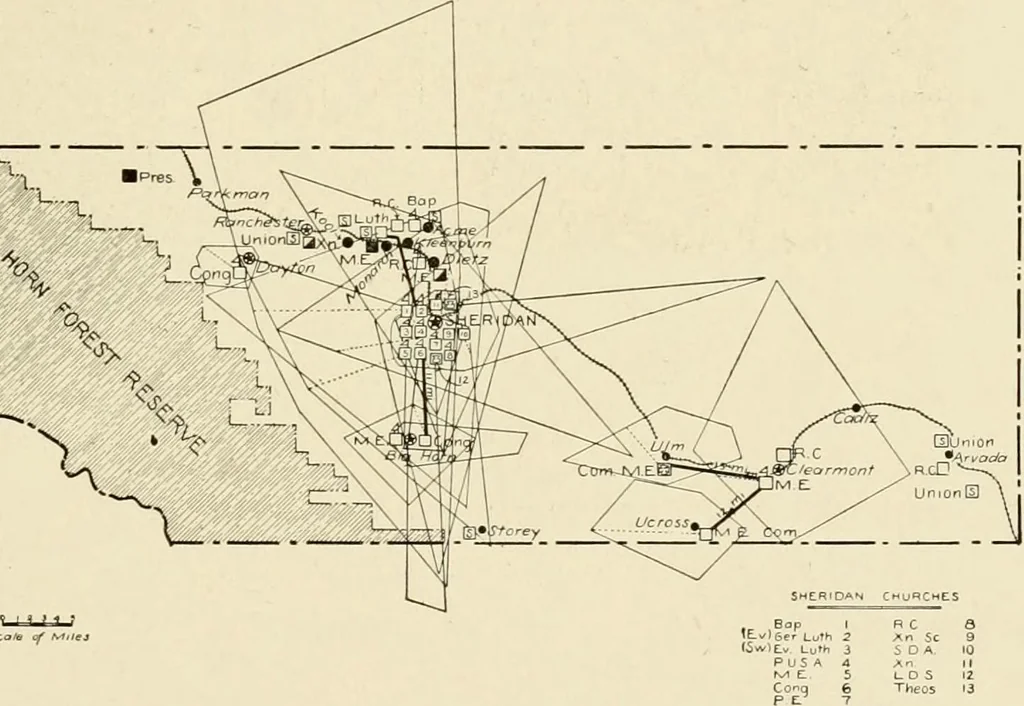 An illustration from The church on the changing frontier; a study of the homesteader and his church, 1922, leaf 62