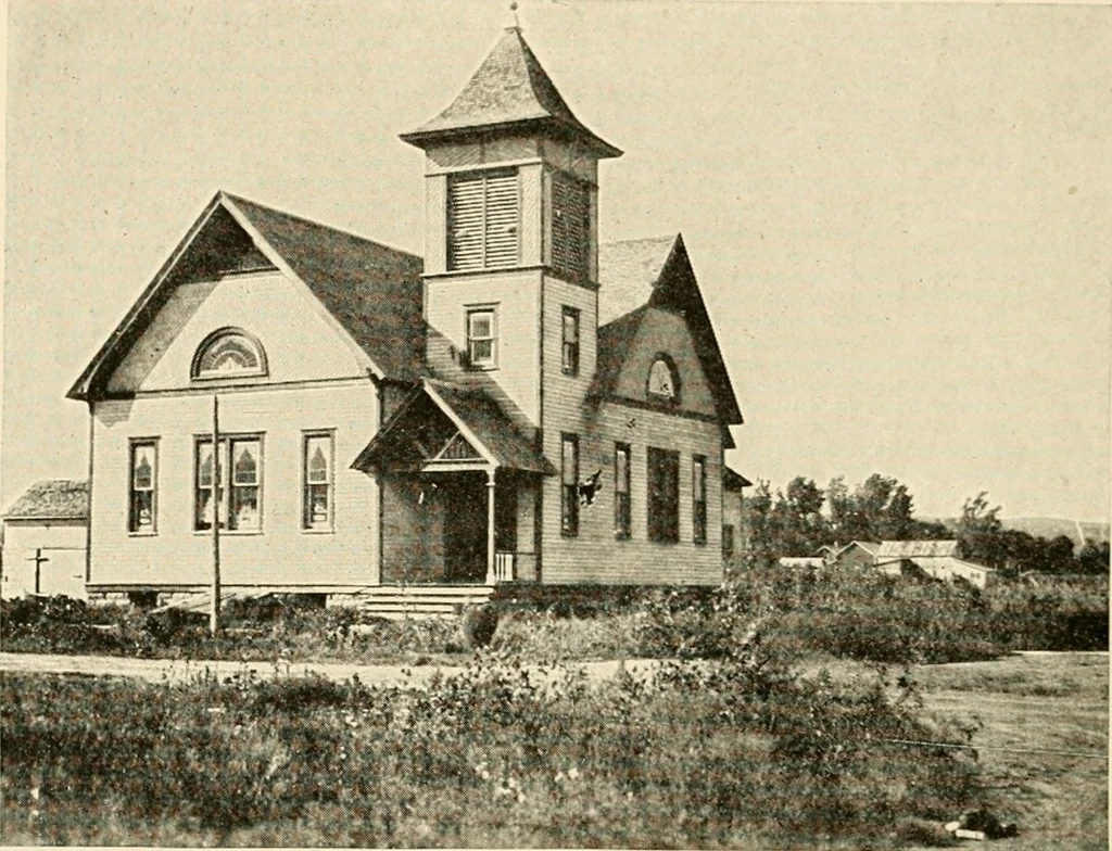 An illustration from The church on the changing frontier; a study of the homesteader and his church, 1922, leaf 83