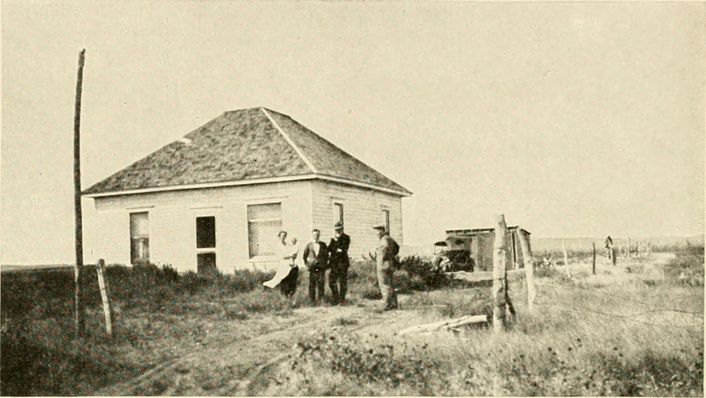 An illustration from The church on the changing frontier; a study of the homesteader and his church, 1922, leaf 97