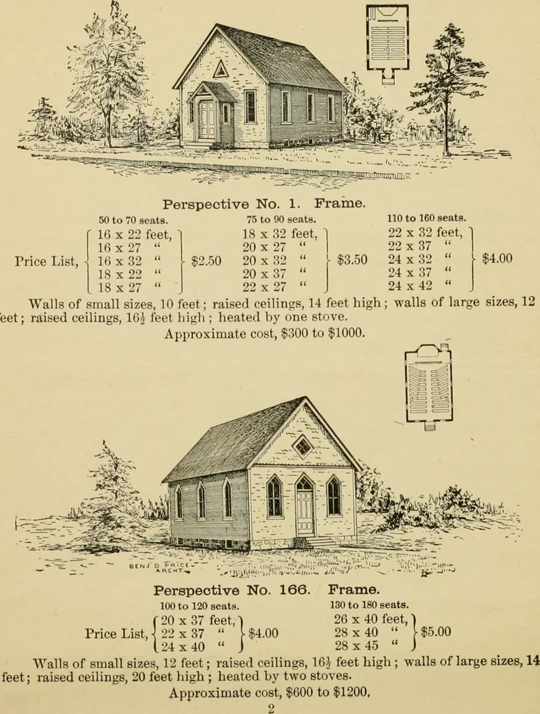 An illustration from Church plans., 1892, leaf 3