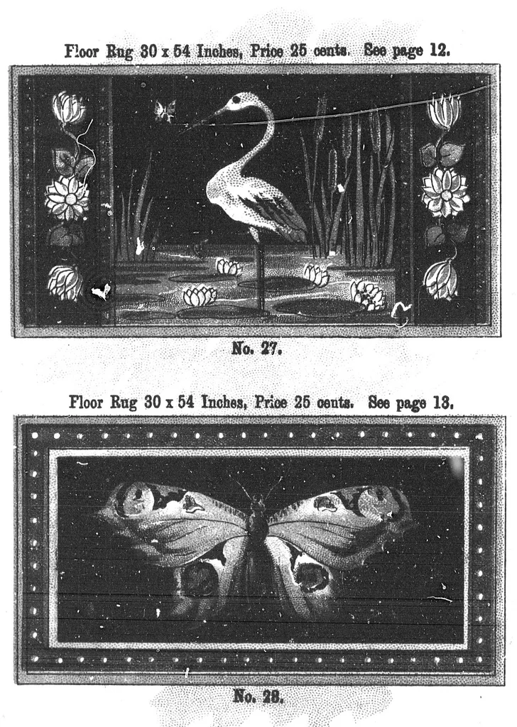 An illustration from Diamond Dye rug book [microform], 1899, leaf 15