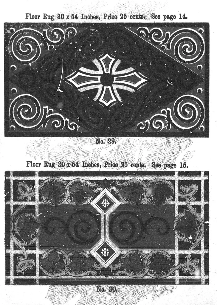An illustration from Diamond Dye rug book [microform], 1899, leaf 17