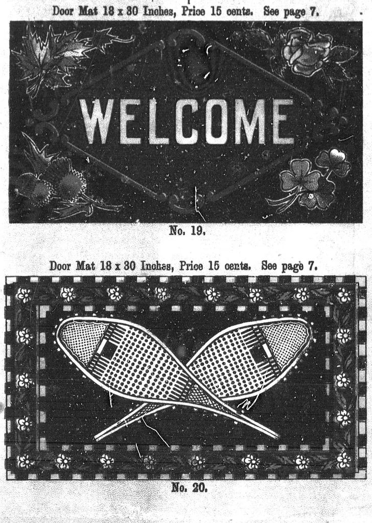 An illustration from Diamond Dye rug book [microform], 1899, leaf 26