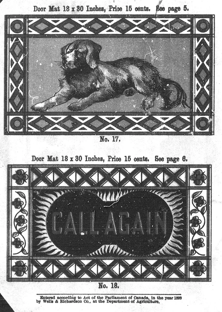An illustration from Diamond Dye rug book [microform], 1899, leaf 5
