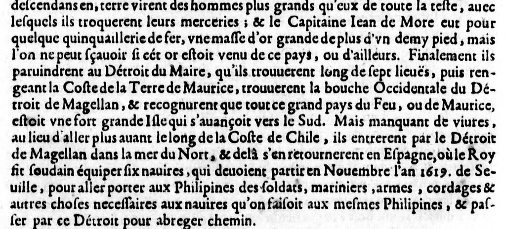 An illustration from Description générale de [sic] Amérique, troisième partie du monde [microforme] : auec tous ses empires, royaumes, estats, et républiques : où sont déduits & traictez par ordre leurs noms, assiette, confins, moeurs, richesses, forces, gouuernement & religion; et la généalogie des empereurs, roys, & princes souuerains, lesquels y ont dominé iusques à nostre temps, 1643, leaf 201