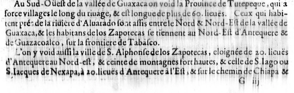 An illustration from Description générale de [sic] Amérique, troisième partie du monde [microforme] : auec tous ses empires, royaumes, estats, et républiques : où sont déduits & traictez par ordre leurs noms, assiette, confins, moeurs, richesses, forces, gouuernement & religion; et la généalogie des empereurs, roys, & princes souuerains, lesquels y ont dominé iusques à nostre temps, 1643, leaf 85