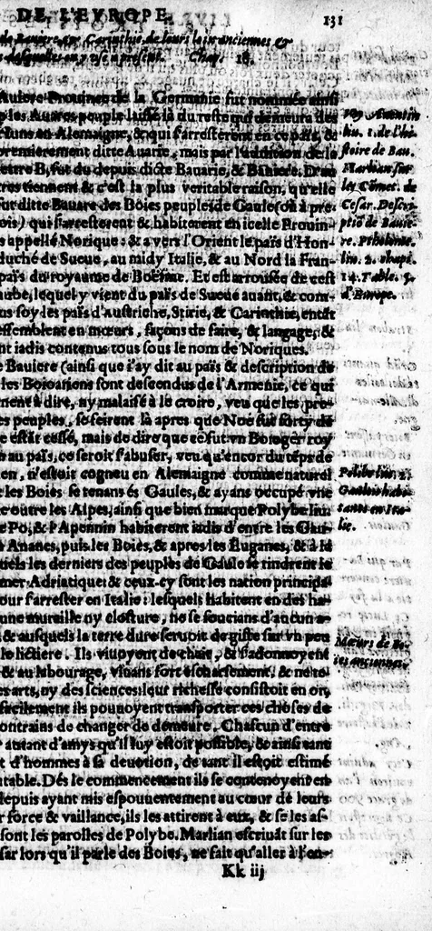 An illustration from L'histoire universelle du monde [microforme] : contenant l'entiere description & situation des quatre parties de la terre, la divisio & estenduë d'une chacune region & province d'icelles : ensemble l'origine & particulières moeurs, loix, coustumes, religion, & ceremonies de toutes les nations, & peuples par qui elles sont habitées : divisée en quatre livres, 1572, leaf 310