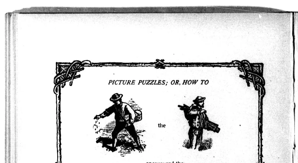 An illustration from Picture puzzles, or, How to read the Bible by symbols [microform] : designed especially for the boys and girls to stimulate a greater interest in the Holy Bible, 1899, leaf 136
