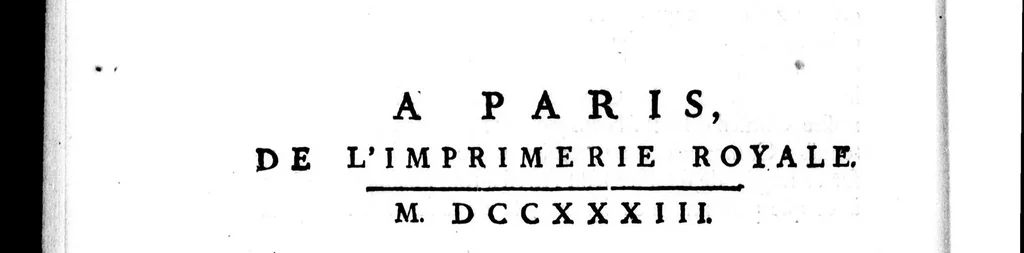 An illustration from Arrest du Conseil d'Estat du roy, qui fait deffenses à tous armateurs & negocians, faisant le commerce des isles & colonies françoises de l'Amerique, d'y envoyer des étoffes & toiles peintes des Indes, de Perse, de la Chine ou du Levant [microforme]: du 9 may. 1733 : extrait des registres du Conseil d'Estat, 1733, leaf 8