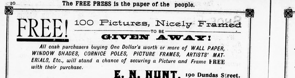 An illustration from Grand Opera House, London, Ont., programme [microform] : Saturday, Dec. 1st, matinee and night, Guy Bros. Minstrels ., 1894, leaf 13