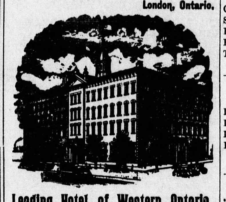 An illustration from Grand Opera House, London, Ont. [microform] : Friday, April 12th, 1893 : programme, George Wilson's Minstrels, under the management of William Frazier Dickson ., 1893, leaf 6