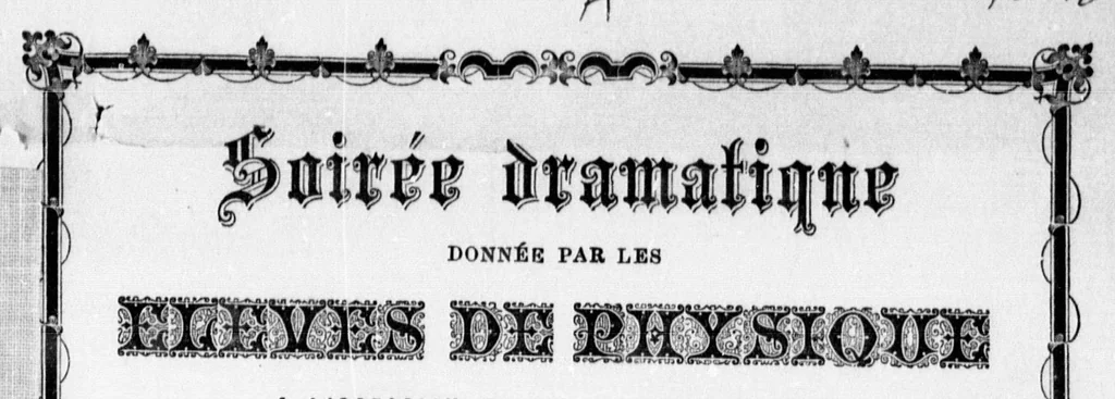 An illustration from Soirée dramatique donnée par les élèves de physique à l'occasion du 200ème anniversaire de l'attaque de Québec par Phipps, 16 octobre 1690-1890 [microforme] : programme ., 1890, leaf 5