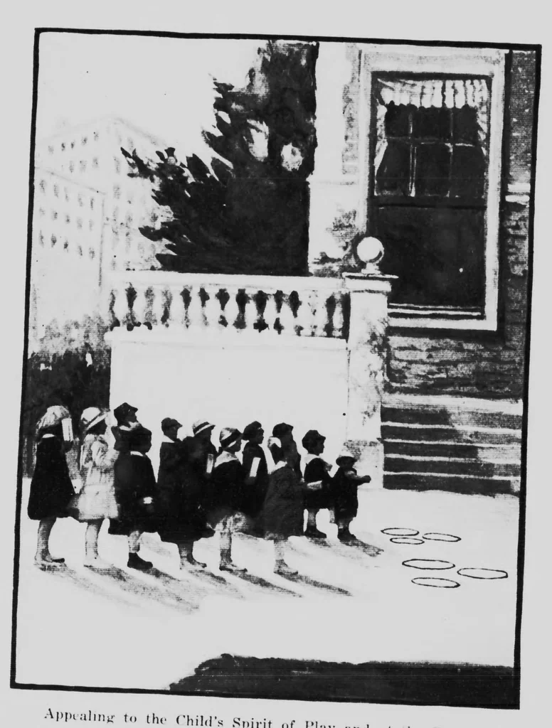 An illustration from Sense training for children's development [microform] : in the form of simplified games and exercises, 1919, leaf 73