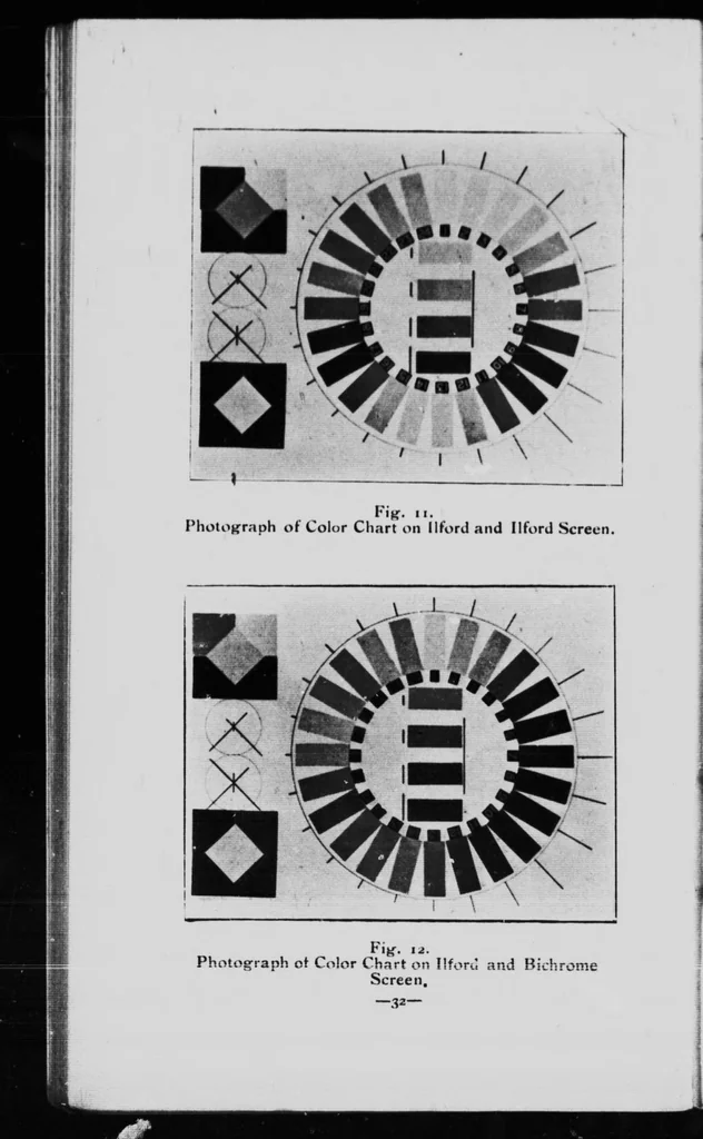 An illustration from Color values in monochrome [microform] : a lecture on orthochromatic photography delivered before the Canadian Institute, February 16th, 1901, 1901, leaf 34