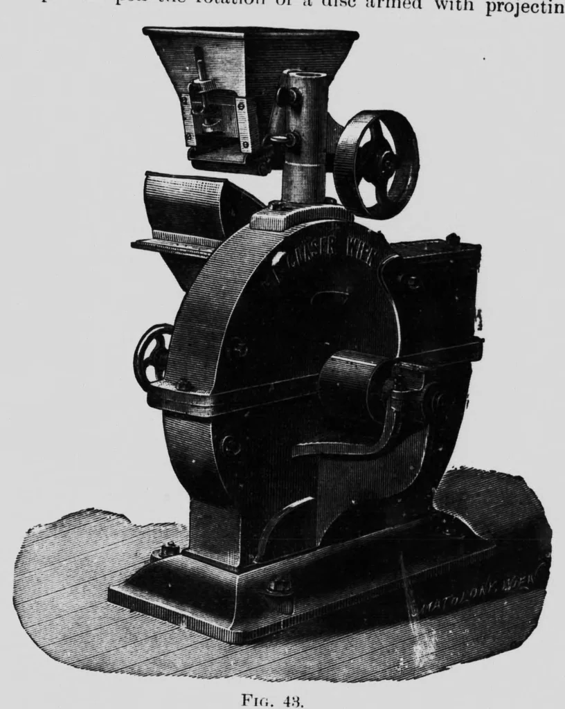 An illustration from Oil colours and printers' inks [microform] : a practical handbook treating of linseed oil, boiled oil, paints, artists' colours, lampblack and printers' inks, black and coloured, 1903, leaf 138