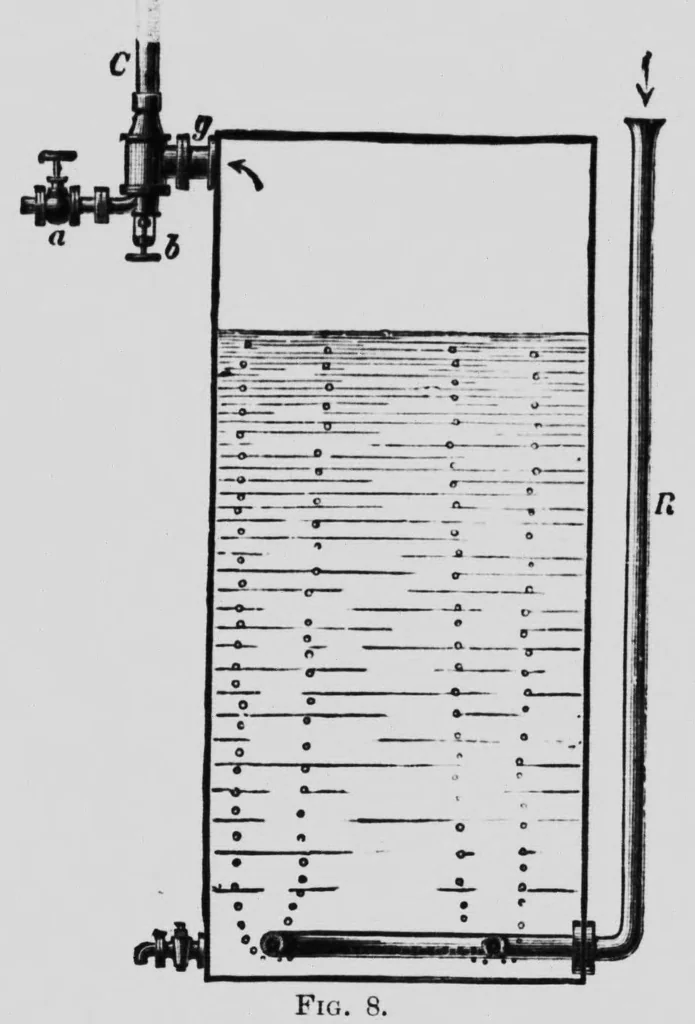 An illustration from Oil colours and printers' inks [microform] : a practical handbook treating of linseed oil, boiled oil, paints, artists' colours, lampblack and printers' inks, black and coloured, 1903, leaf 48