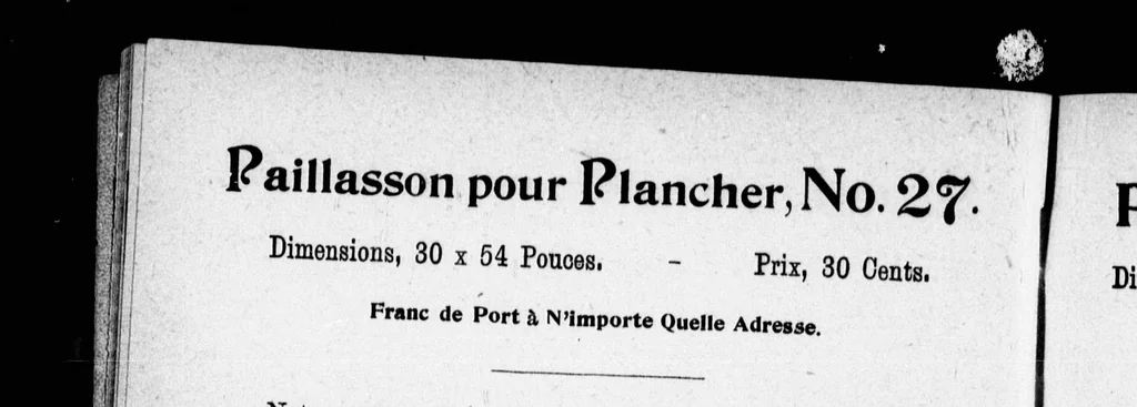 An illustration from Confection de paillassons et nattes [microforme], 1899, leaf 21