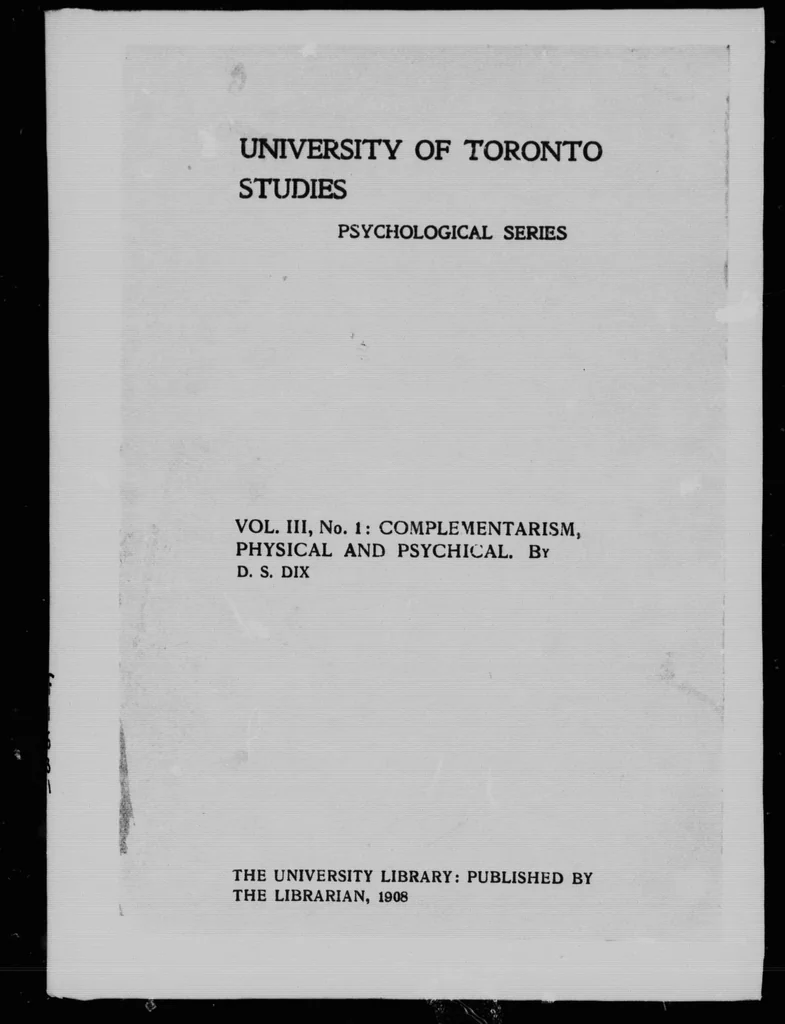 An illustration from Complementarism [microform] : physical and psychical, 1908, leaf 3
