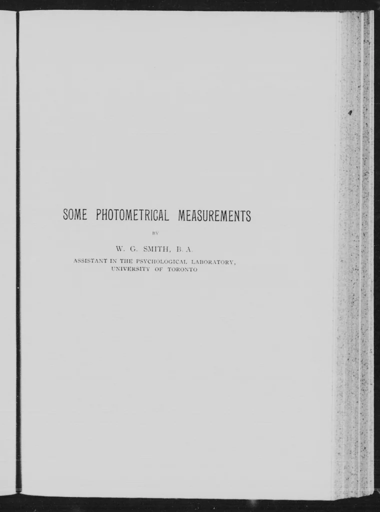 An illustration from Some photometrical measurements [microform], 1904, leaf 5
