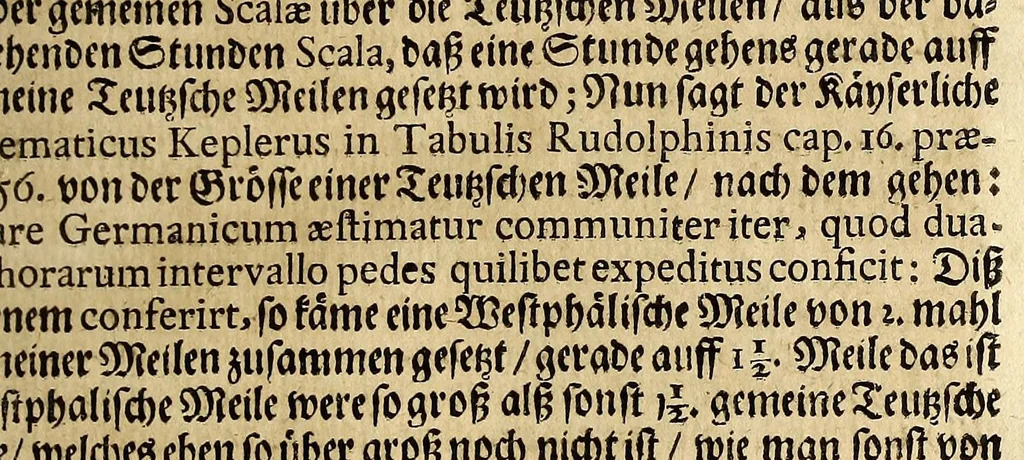 An illustration from Cimelium geographicum tripartitum, oder Dreyfaches geographisches Kleinod, : darinnen begriffen, I. Richtig-gesuchte und verfassete Longitudines und Latitudines aller gross- und kleinen Städte, auch Schlösser, sambt gräflicher, freyherrlicher und adelicher Häuser, des gantzen höchstlöblichsten Churfürstenthums Sachsen und incorporirter Lande, neben theils angräntzender Oerther. II. Milliographia, oder, Meilen-Beschreibung, erstlich durch die gantze Welt, hernach in specie dieser Lande; dabey ein sonderbar Rosetum Geographicum, oder Geographischer Rosen-Garten, III. Seminarium geographicum, Geographischer Pflantz-Garten, Rechst schuldigster Beförderung der Ehre Gottes, der Durchleuchtigsten, Chur- und Hoch-Fürstlichen gnädigsten Herrschafft zu unterthänigsten, auch Dero getreuesten Land-Ständen nützlichen Diensten, 1680, leaf 139