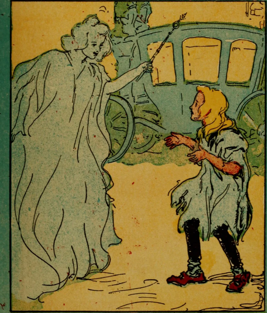 An illustration from Cinderella, or, The little glass slipper, 1908, leaf 18