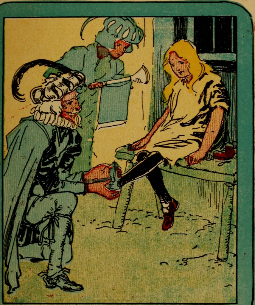 An illustration from Cinderella, or, The little glass slipper, 1908, leaf 30