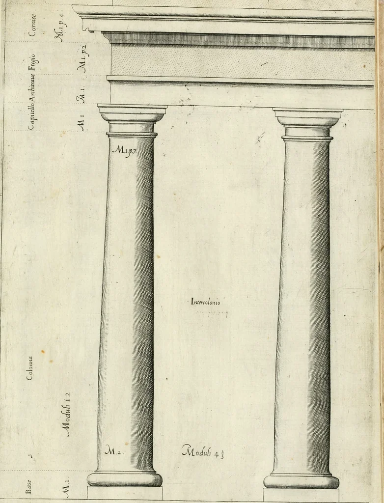 An illustration from Regola delli cinqve ordini d' architettvra, 1602, leaf 10