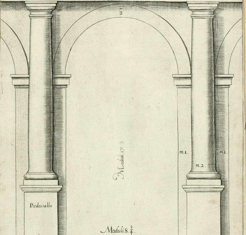An illustration from Regola delli cinqve ordini d' architettvra, 1602, leaf 14