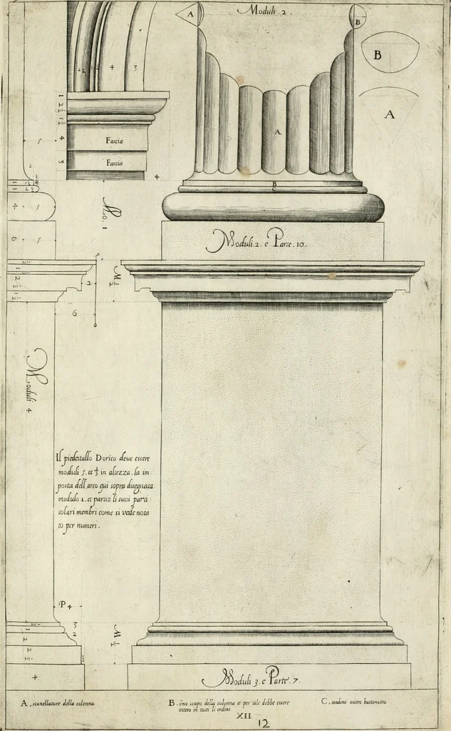 An illustration from Regola delli cinqve ordini d' architettvra, 1602, leaf 26